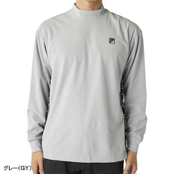 フィラ ゴルフ 長袖 モックネックシャツ バックプリント メンズ 785-510 トップス ゴルフウェア 2025年秋冬モデル FILA GOLF 秋冬ウェア 785510 FILA GOLF フィラ ゴルフ 長袖 モックネックシャツ バックプリント