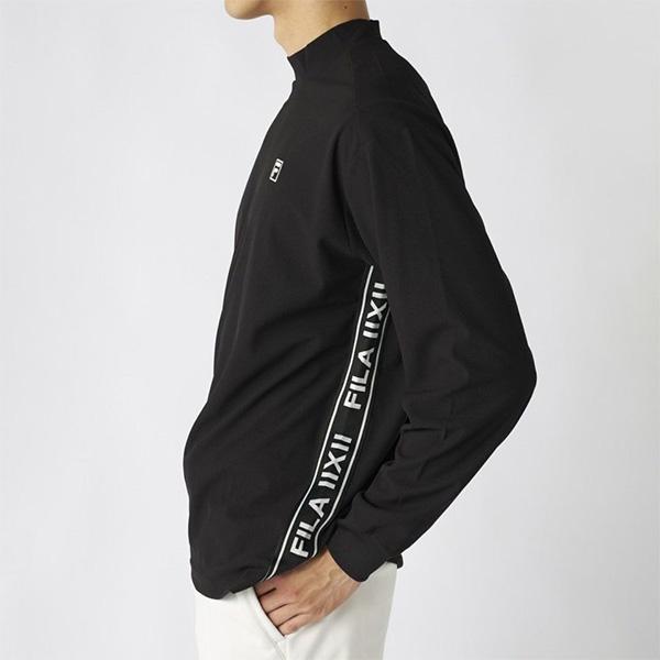 FILA GOLF フィラ ゴルフ 長袖 モックネックシャツ バックプリント