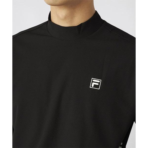 FILA GOLF フィラ ゴルフ 長袖 モックネックシャツ バックプリント