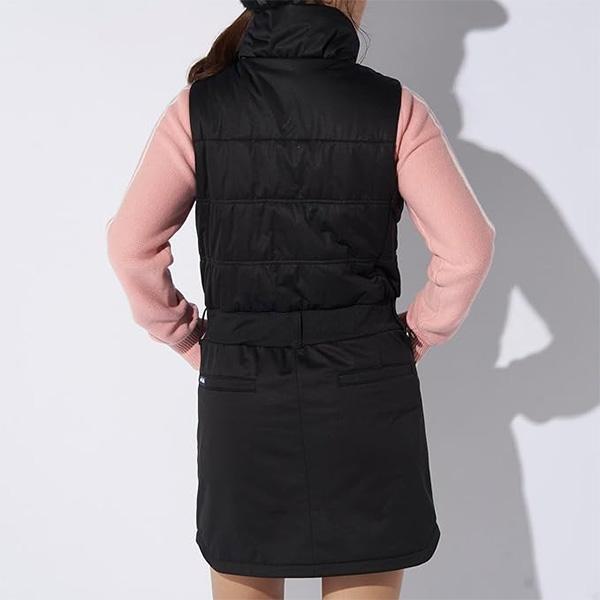 新品✨FILA GOLF（L）ストレッチ抜群◎中綿 ダウンワンピース ボア　黒 新品✨FILA GOLF（L）ストレッチ抜群◎中綿 ダウンワンピース ボア 黒