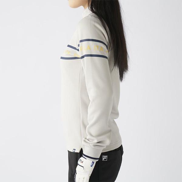 FILA GOLF レディース フィラ ゴルフ 長袖 モックネックシャツ 裏起毛