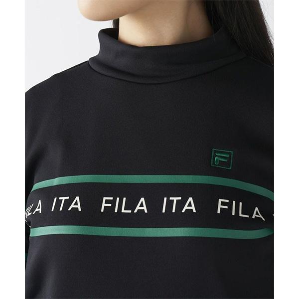 FILA GOLF レディース フィラ ゴルフ 長袖 モックネックシャツ 裏起毛