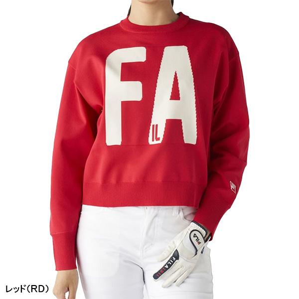 FILA GOLF レディース フィラ ゴルフ 長袖 ビッグロゴ セーター ニット