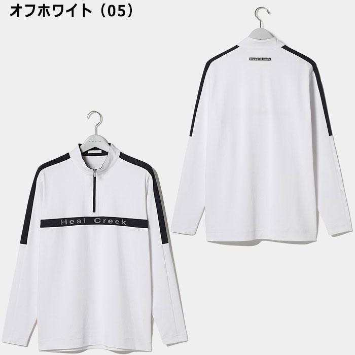 Heal Creek　ハーフジップ セーター　ホワイト　サイズ52　タグ付き新品 Heal Creek ハーフジップ セーター ホワイト サイズ52 タグ付き新品