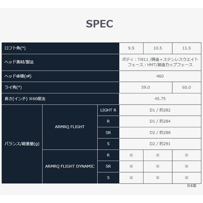 本間ゴルフ BERES JPグレード ドライバー ARMRQ FLIGHT JP カーボンシャフト 2026年モデル 日本限定モデル[HONMA ベレス DRIVER][ホンマゴルフ]【■Ho■】_10
