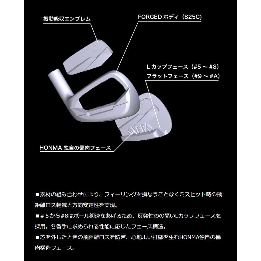 TOUR WORLD 本間ゴルフ ツアーワールド Px アイアン 単品（#5、#A) NS