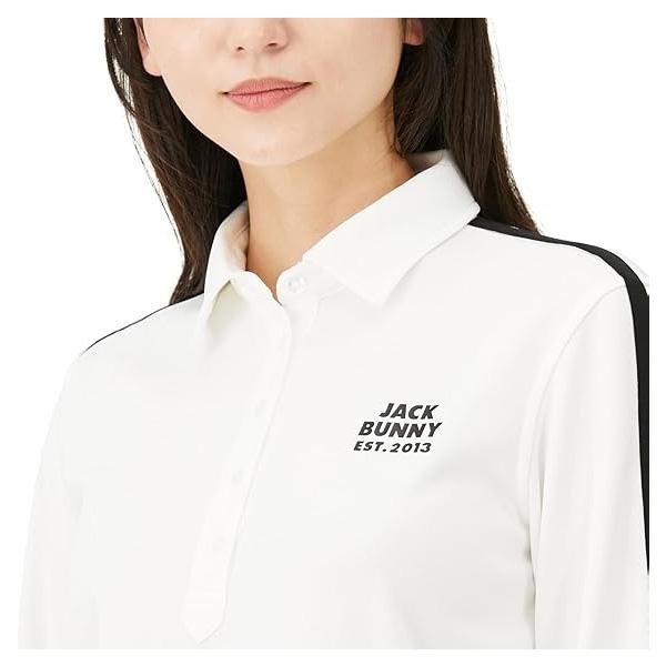 Jack Bunny!!（ジャックバニー） レディース 長袖 ポロシャツ カノコ