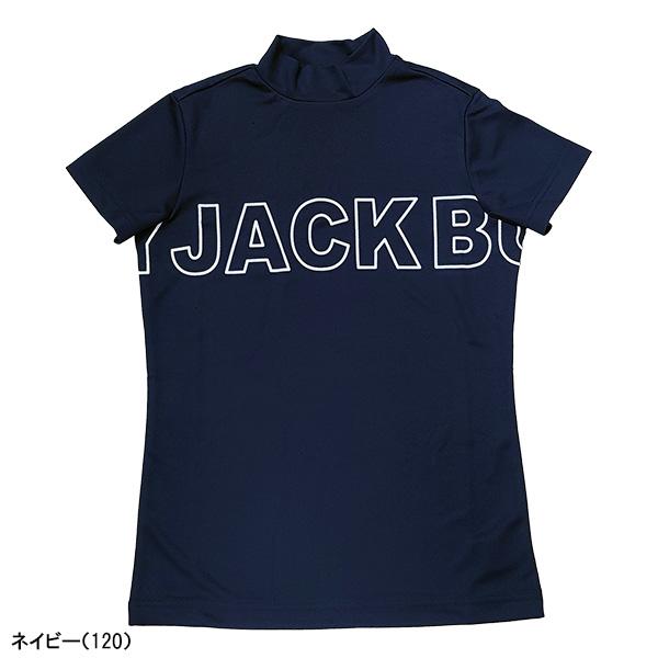 ブラック モックネック Mサイズ1 レディース ゴルフウェア半袖ジャックバニー Jack Bunny!!（ジャックバニー） レディース 半袖 モックネックシャツ
