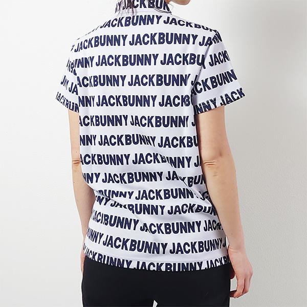 Jack Bunny!!（ジャックバニー） レディース 半袖 ハーフジップシャツ