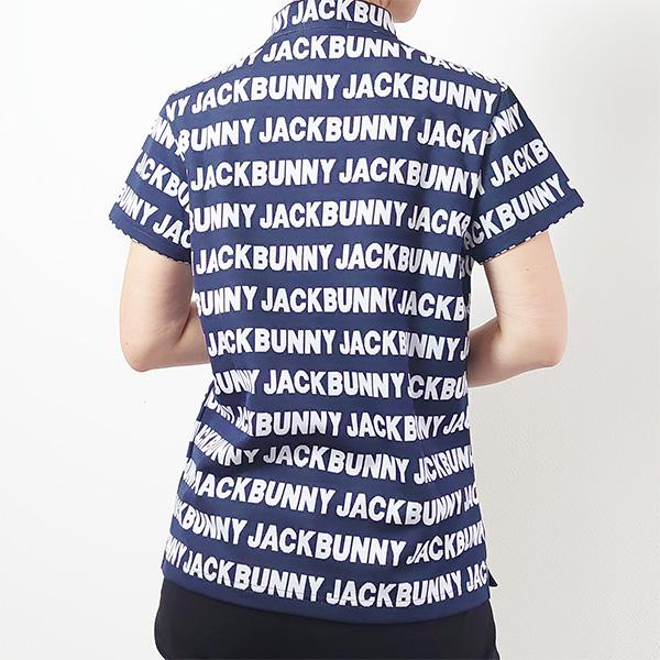 Jack Bunny!!（ジャックバニー） レディース 半袖 ハーフジップシャツ