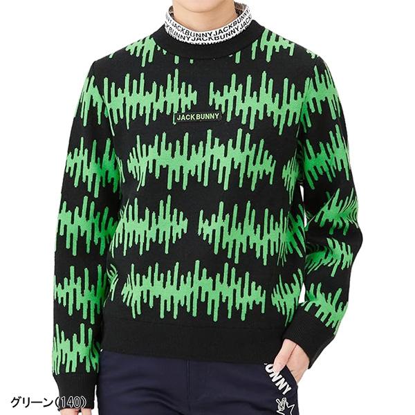 Jack Bunny!!（ジャックバニー） レディース 長袖 クルーネック ニット