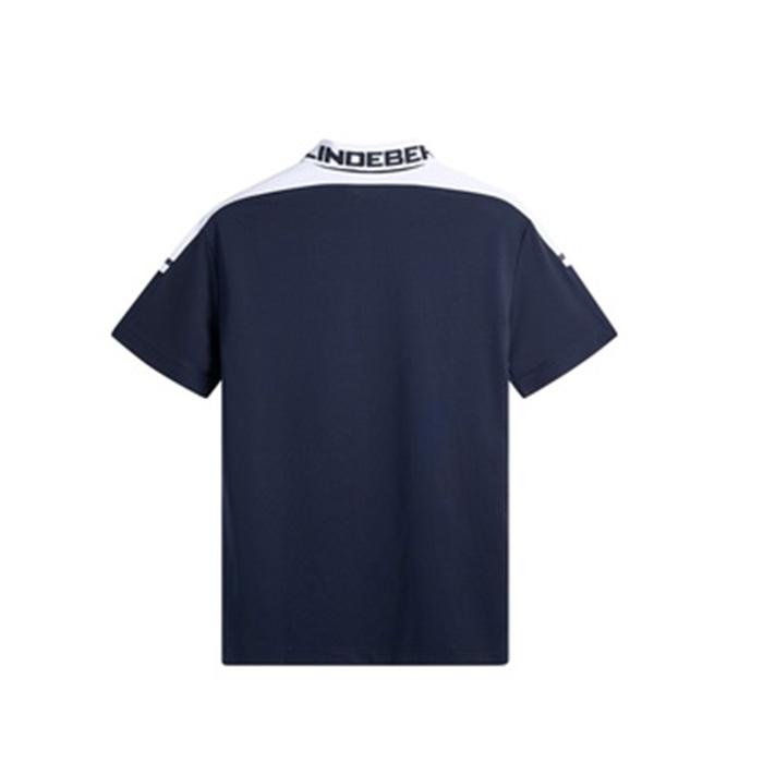 J.LINDEBERG 半袖ポロシャツ M ターコイズブルー ゴルフウェア J.LINDEBERG（ジェイリンドバーグ） J.リンドバーグ ゴルフ Bo Polo