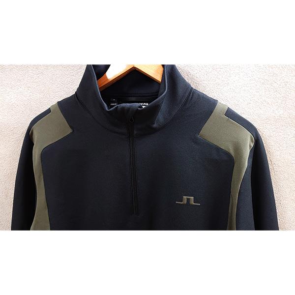 J.リンドバーグ 長袖 ハーフジップ ミッドレイヤー ミドラー メンズ 071-34910 ゴルフウェア 中間着 トップス J.LINDEBERG 2025年秋冬モデル 爆買