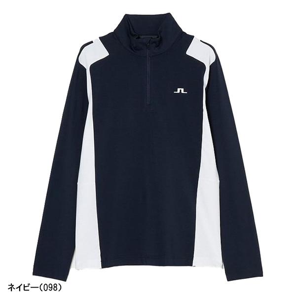J.リンドバーグ 長袖 ハーフジップ ミッドレイヤー ミドラー メンズ 071-34910 ゴルフウェア 中間着 トップス J.LINDEBERG 2025年秋冬モデル 爆買