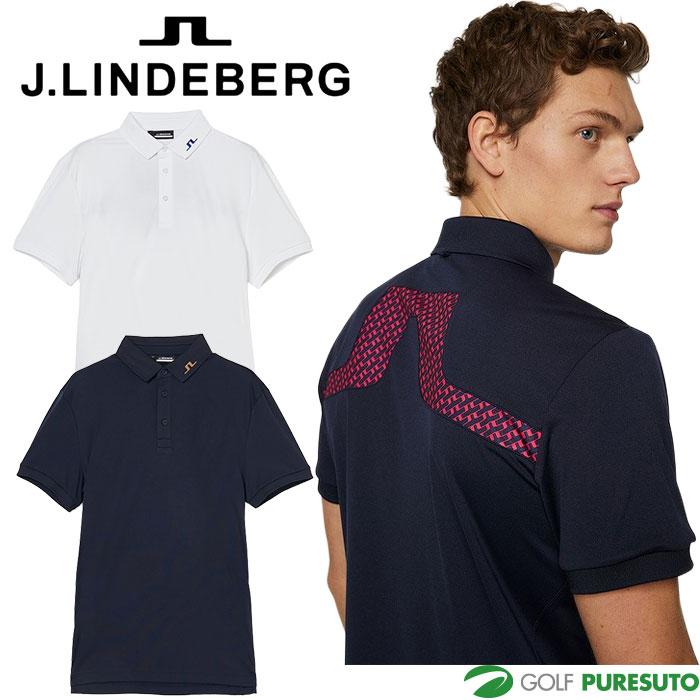 ポロシャツ 【J.LINDEBERG/GOLF】ブリッジウェーブプリントポロ