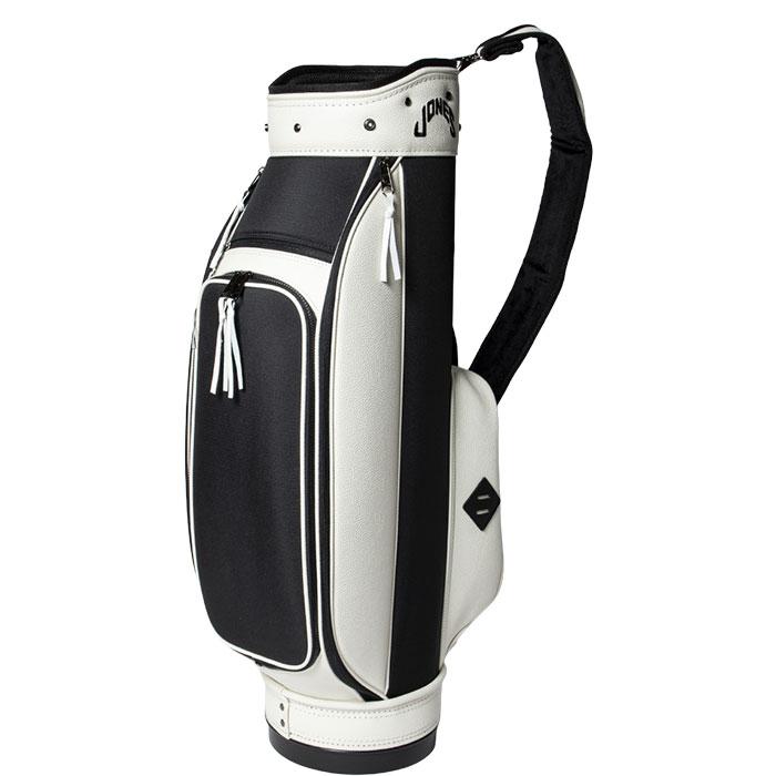 ［美品］JONES ゴルフバッグ・黒/白 JONES Sports ジョーンズ ゴルフ 9.0型 RIDER Black Ripstop