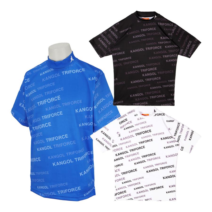 カンゴール ゴルフウェア トライフォース 半袖 モックネックシャツ Tシャツ 総柄 メンズ KFBA-38T6,600円
