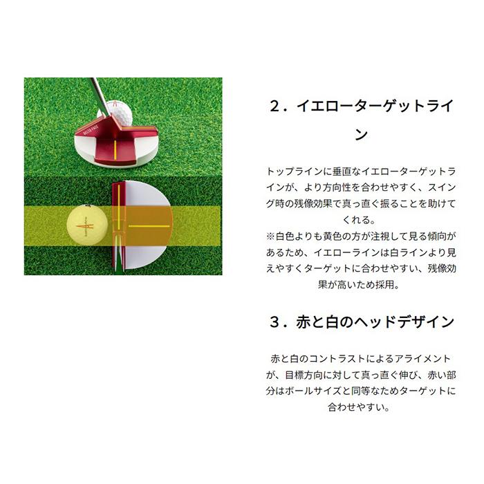 Red 9/9 キャスコ 9/9パターDELTA-FACE 丸マレットDF-017 KBS CT TOUR