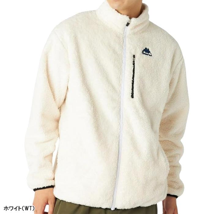 Kappa（カッパ） 長袖 フルジップ ジャケット 防風シャギー トラック