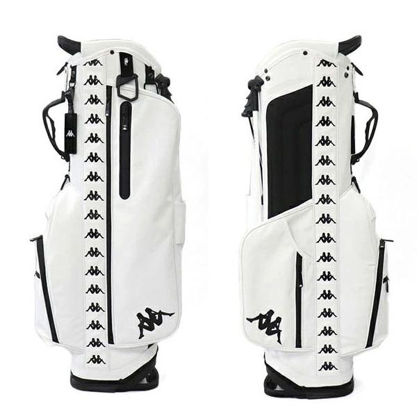 Kappa カッパ ゴルフ スタンド キャディバッグ 8.5型 ホワイト Kappa GOLF カッパ ゴルフ 8.5型 キャディバッグ スタンドバッグ