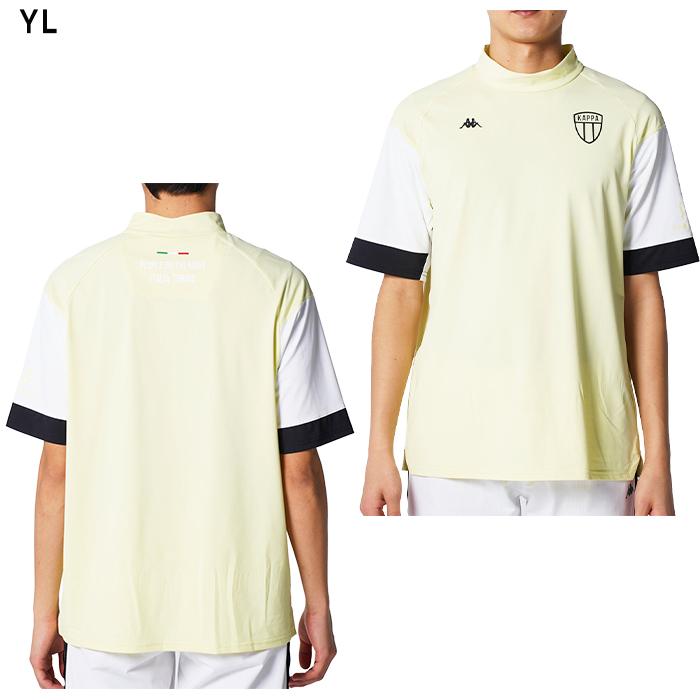 KAPPA　02/03　ベティス（A)　半袖 Kappa（カッパ） 半袖 吸汗速乾 UVカット 接触冷感 モックネック