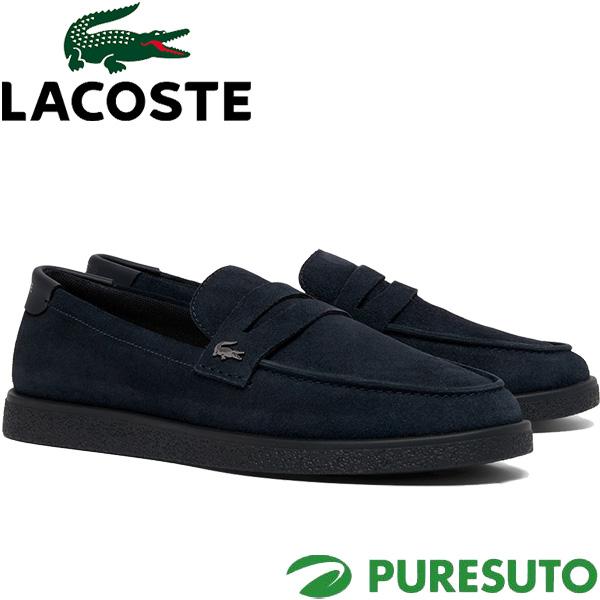 LACOSTE スエード スニーカーローファー ブラック LACOSTE（ラコステ） コシェ スエード ローファー COCHET 226 2 CMA