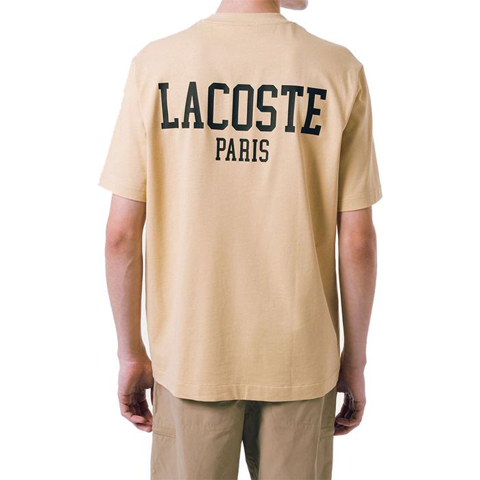 新品 5ラコステ LACOSTE メンズ 半袖 Tシャツ L LACOSTE（ラコステ） 半袖 Tシャツ バックプリントベーシックTシャツ