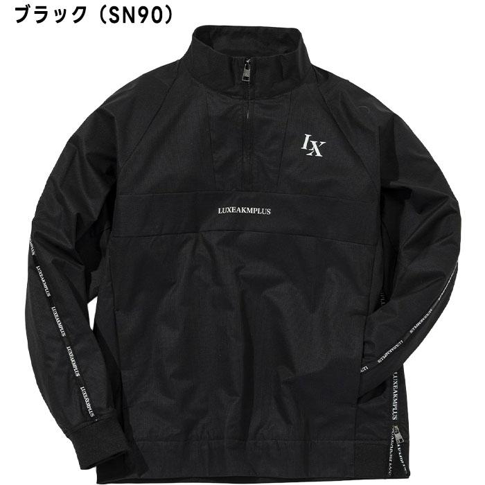 リュクスエイケイエムプラス ゴルフ ラインハーフジップ ブリーザブル ブルゾン LAO25012 ゴルフウェア メンズ トップス 2025年秋冬モデル LUXEAKMPLUS GOLF LUXE AKM PLUS リュクスエイケイエムプラス ゴルフ ラインハーフジップ