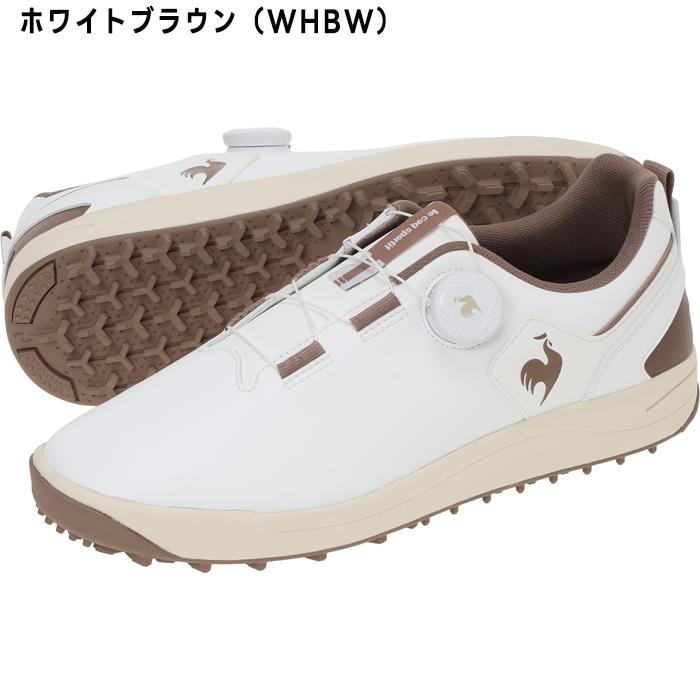 【未使用】フランス製 ゴルフシューズ ホワイト le coq sportif GOLF（ルコックスポルティフ ゴルフ） ルコック