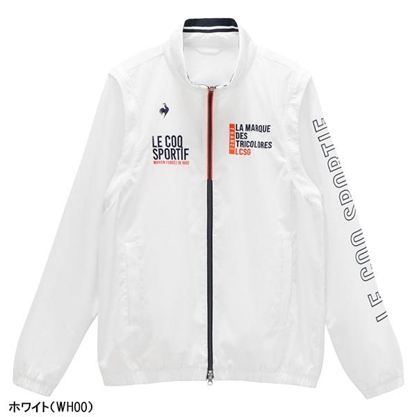 美品 ルコック ブルゾン ジャケット メンズ L フルジップ ホワイト 春秋 le coq sportif GOLF（ルコックスポルティフ ゴルフ） ルコック