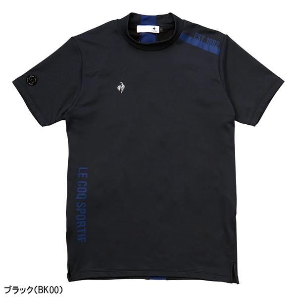 le coq sportif - 新品☆le coq sportif ゴルフ 半袖モックネックシャツ☆黒☆Lサイズ le coq sportif GOLF ルコックスポルティフ ゴルフ 半袖 モック
