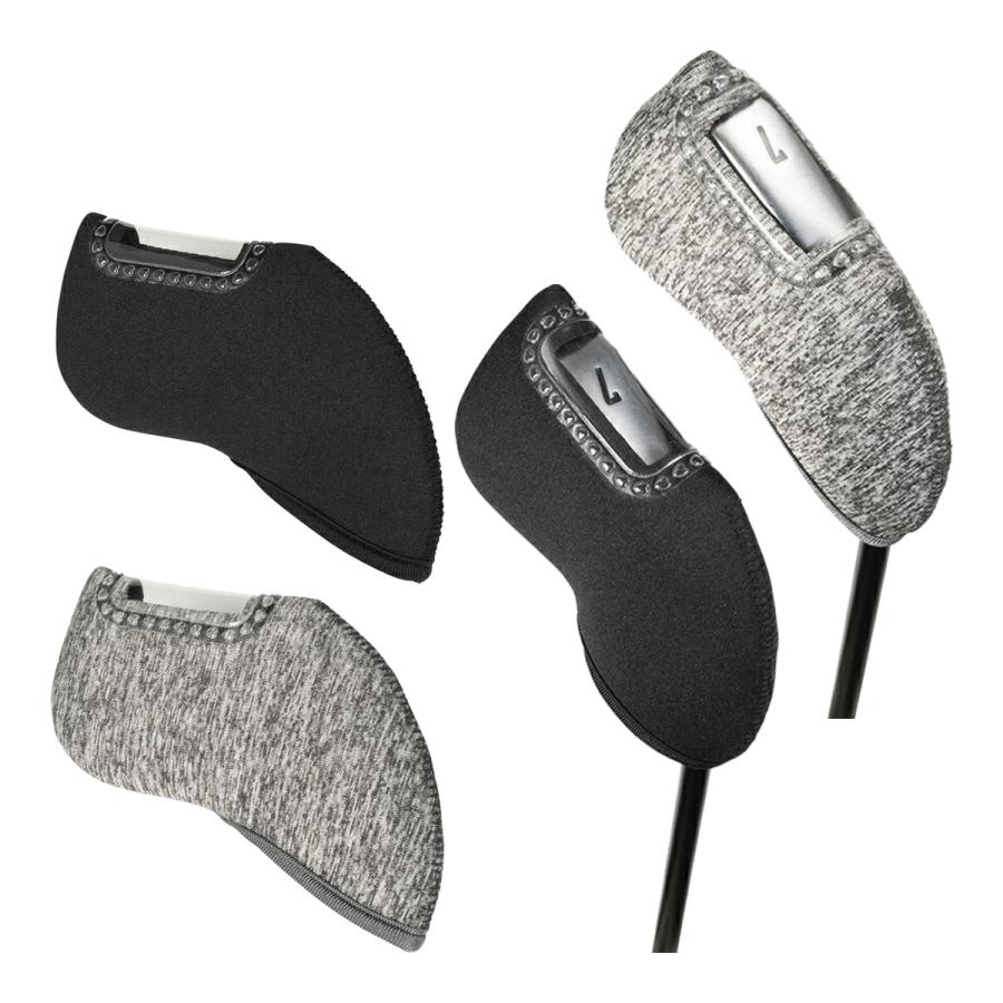 窓付き アイアンカバー H-463 ヘッドカバー 1本ずつ 番手が見える