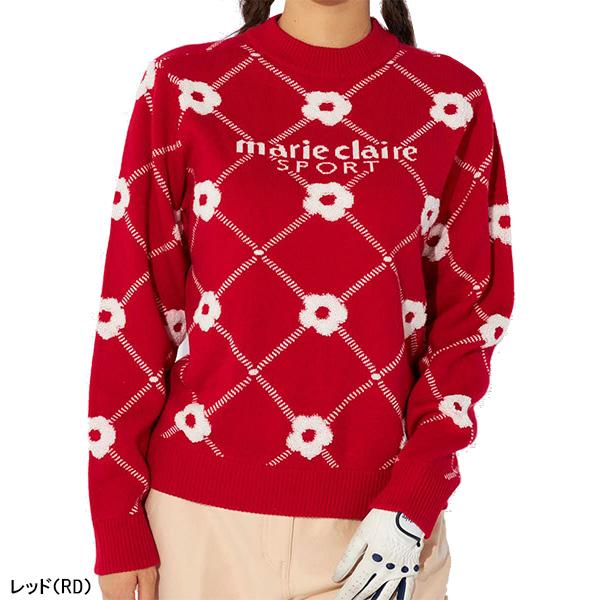Marie Claire（マリ クレール） レディース 長袖 クルーネックセーター