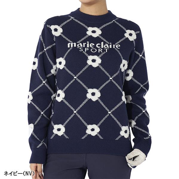 Marie Claire（マリ クレール） レディース 長袖 クルーネックセーター