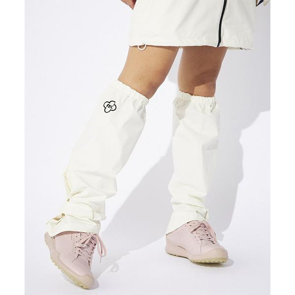 MARK & LONA レインワンピース レッグカバー　セット　ホワイト　ロゴ marie claire sport（マリクレール スポーツ） レディース マリ