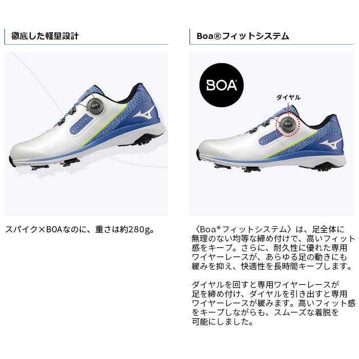 MIZUNO（ミズノ） ゴルフシューズ ネクスライト SL ボア 3E相当 防水