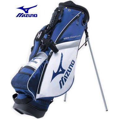 ミズノ Mizuno ジュニア 8.0型 スタンド式 キャディバッグ 45CM-01473 ホワイト×ネイビー 140タイプ