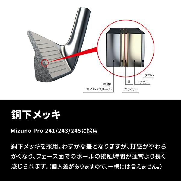 Mizuno Pro ミズノ 245 アイアン 6本セット(No.5〜9、PW)N.S.PRO