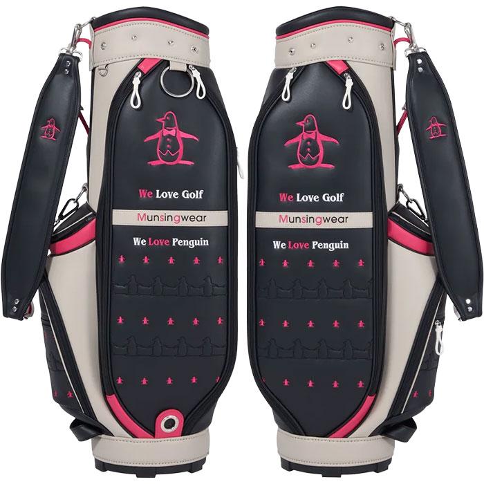 MUNSINGWEAR ゴルフバッグ 9.5 Munsingwear（マンシングウェア） ゴルフ 8.5型 合皮素材 ペンギン