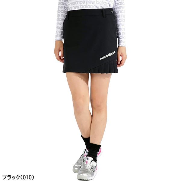 New Balance ブラックスカート サイドストライプ　サイズ1 サイズ：1 NEW BALANCE GOLF ニューバランス インナー付 切替