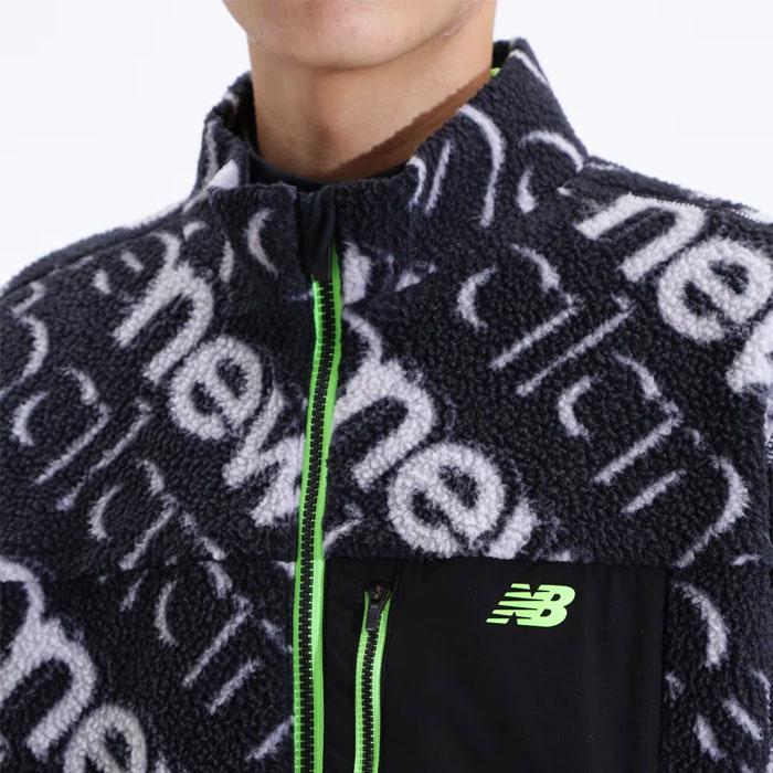 ニューバランスゴルフ ボアフリースフルジップブルゾン ニューバランス ゴルフ バイアス3Dロゴ ボアフリース フルジップ ブルゾン