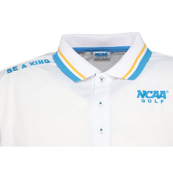 NCAA 在庫処分 NCAA GOLF 半袖 ポロシャツ リブ襟袖ライン入り メンズ