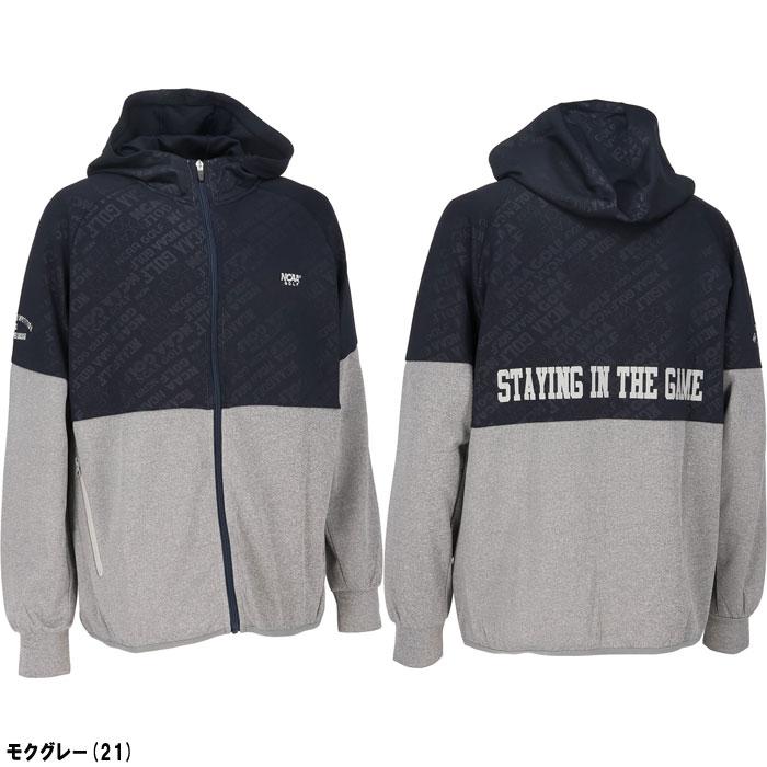 ビームスゴルフ ダンボール フルジップ ストレッチ パーカー L 白 異