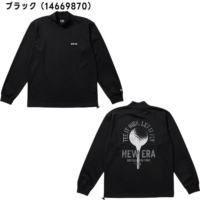 NEW ERA（ニューエラ） ゴルフ 長袖 ハイネック 鹿の子 Tシャツ ゴルフ