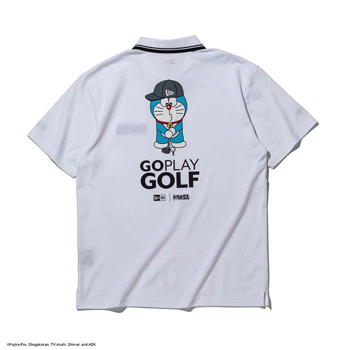 NEW ERA（ニューエラ） ゴルフ 半袖 鹿の子 ポロシャツ ドラえもん GO