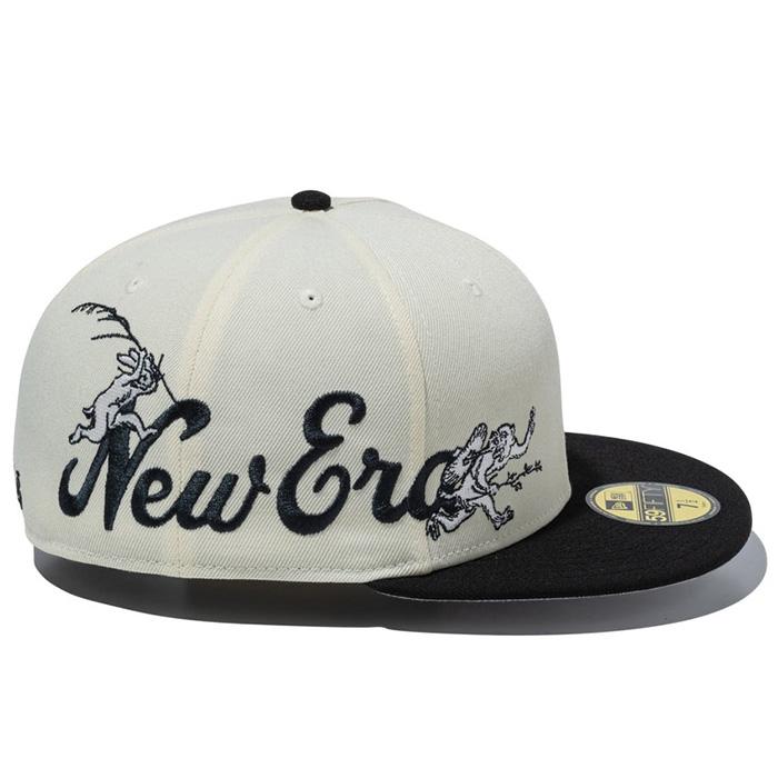 NEW ERA（ニューエラ） キャップ 59FIFTY 鳥獣戯画 フラッグロゴ New