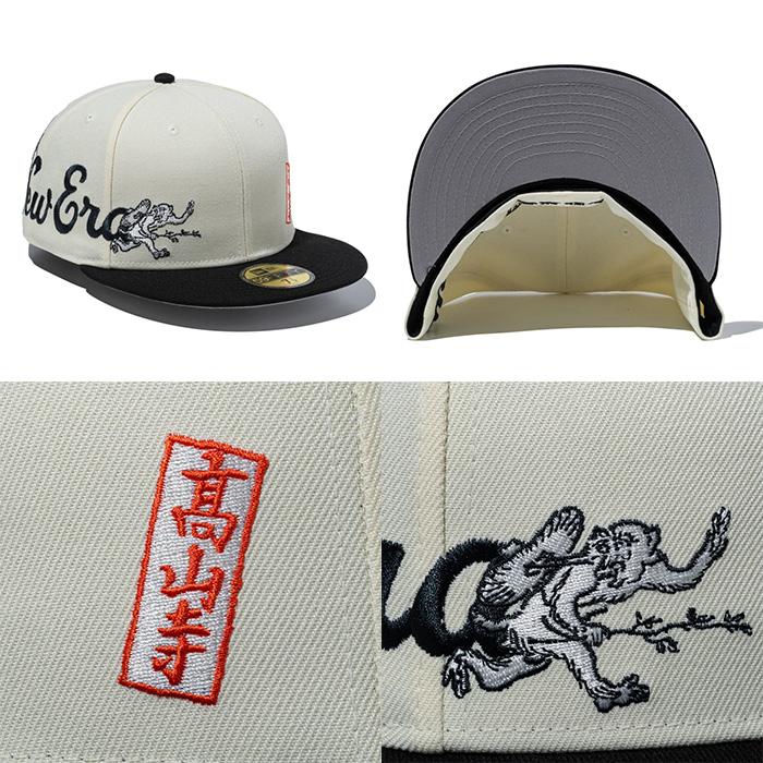【ニューエラ】59FIFTY鳥獣戯画フラッグロゴブラック☆新品未使用未着用 NEW ERA（ニューエラ） 59FIFTY 鳥獣戯画 フラッグロゴ キャップ NEW