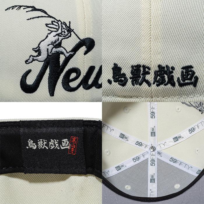 NEW ERA（ニューエラ） キャップ 59FIFTY 鳥獣戯画 フラッグロゴ New