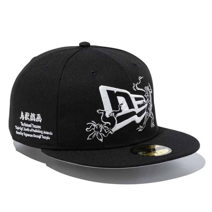NEW ERA（ニューエラ） キャップ 59FIFTY 鳥獣戯画 フラッグロゴ New