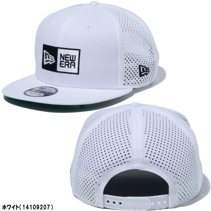 二ューエラ ゴルフ 9FIFTY Laser Perforated Box Logo ボックスロゴ キャップ 14109207／14109208 帽子 ゴルフウェア 2024年春夏モデル New Era Golf｜puresuto｜02